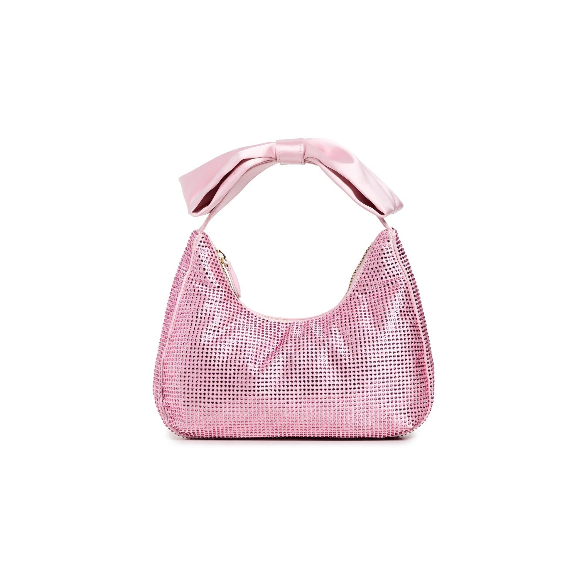 8902 Bow Handle Bag, Pink Sparkle, One Size